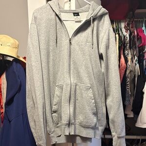 Nike Heather Gray Full-Zip Hoodie